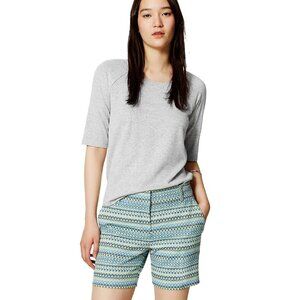 NWT LOFT Geo Jacquard Riviera Shorts Size 2 Womens XS 6 Inch New